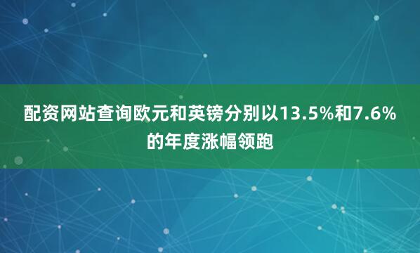 配资网站查询欧元和英镑分别以13.5%和7.6%的年度涨幅领跑