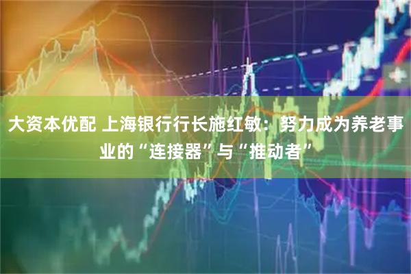 大资本优配 上海银行行长施红敏：努力成为养老事业的“连接器”与“推动者”