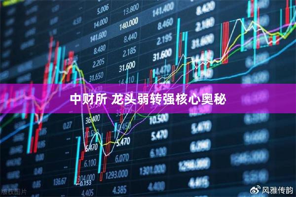 中财所 龙头弱转强核心奥秘