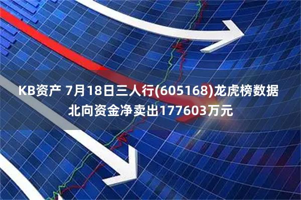 KB资产 7月18日三人行(605168)龙虎榜数据 北向资金净卖出177603万元